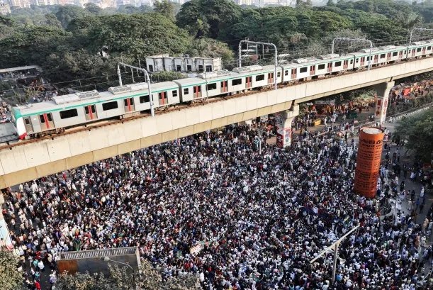 Situasi politik di Bangladesh kembali memanas setelah seorang pemimpin gerakan mahasiswa ditembak di siang bolong oleh pelaku tak dikenal. (X@ayubu_madenge)